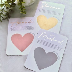Examples of the different colours to choose from: Gold, Silver or Rose Gold