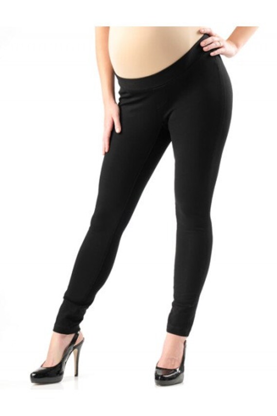 Faux Leather Maternity Trousers 