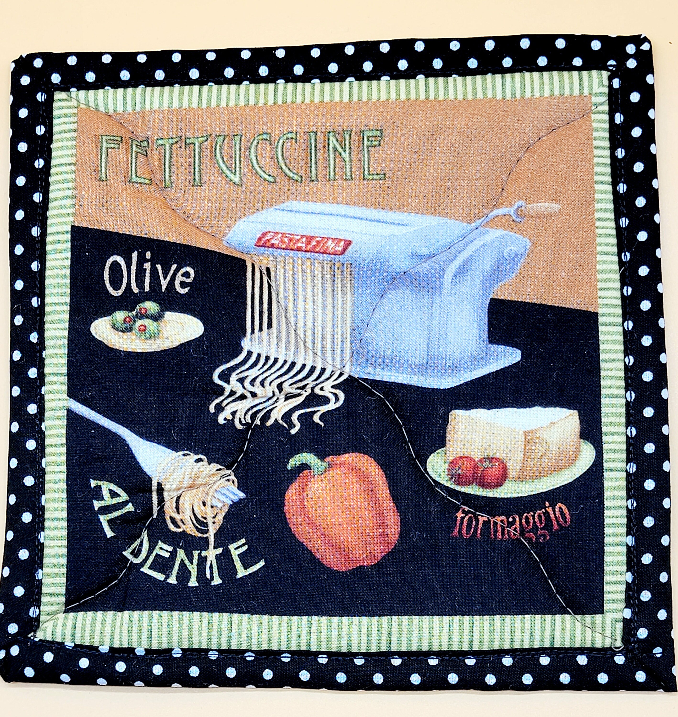 Quilted Hot Pads-italian Food Themes Hot Pads Italian 