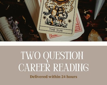 Zwei Fragen Karriere Psychic Reading: Tarot Anleitung für den gleichen Tag (PDF-Dokument