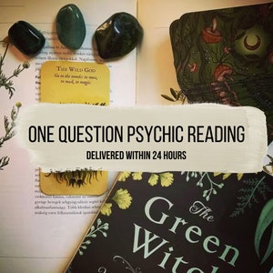 LECTURA CLARIVIDENTE PSÍQUICA BREVE, Lectura intuitiva de cartas del Tarot y Oráculo de una sola pregunta, Orientación por correo electrónico el mismo día o las 24 horas