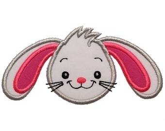 Cute Easter Bunny Embroidery Applique Design for Boys-Easter Embroidery Applique Design-Rabbit Embroidery Applique Design-4x4,5x7,6x10.