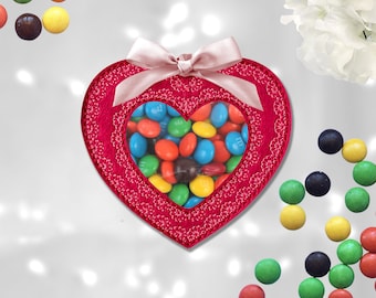 Heart Treat Bag In The Hoop Machine Embroidery Design - 10 sizes - Heart Peekaboo Treat Bag In The Hoop Machine Embroidery Design.