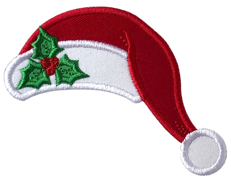 Santa Hat Applique Design 4 Christmas Applique Embroidery Etsy