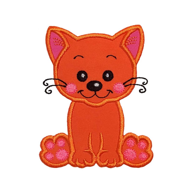 Cat Applique Designs Cat Machine Embroidery Designs for Etsy