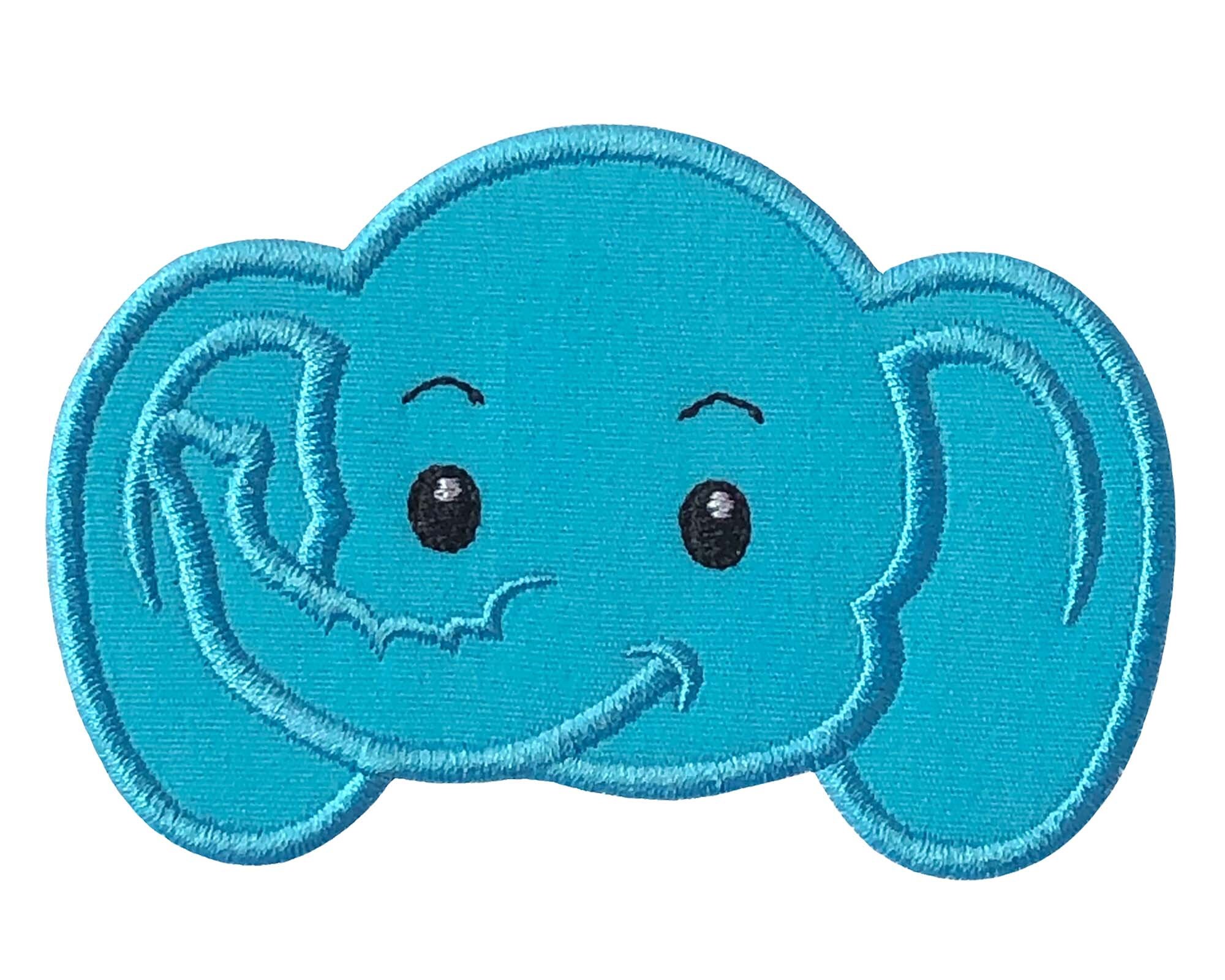 Elephant face applique embroidery designs for baby boy baby  etsy