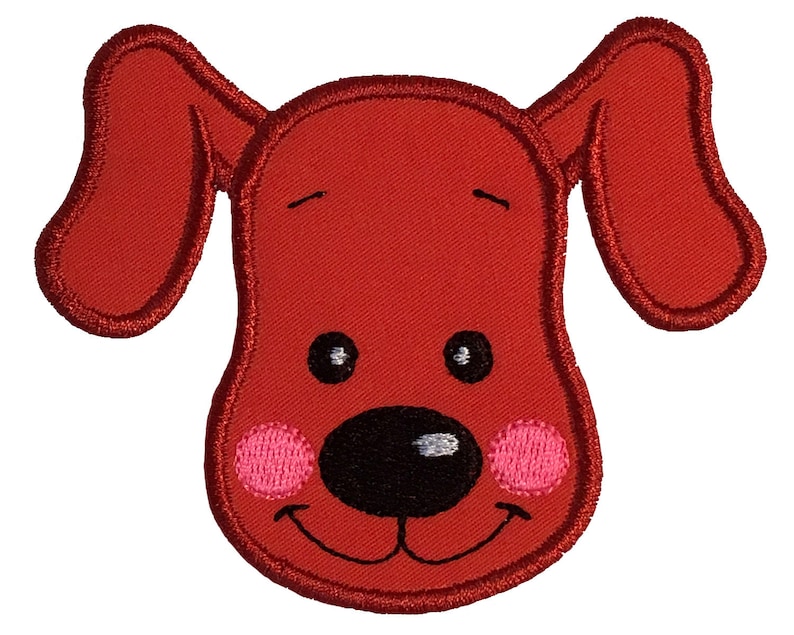 Dog face machine embroidery designs puppy dog applique  etsy