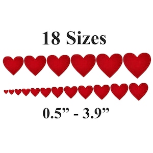 Kleines Herz Stickmuster N2-18 Größen-Mini Herz Füllstich Stickmuster-Valentinstag Stickmuster-Maschinenstickerei Design