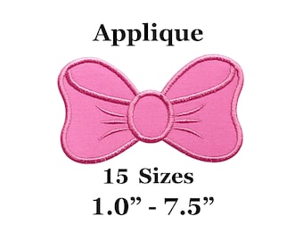 Bow Applique Machine Embroidery Design - Instant Download