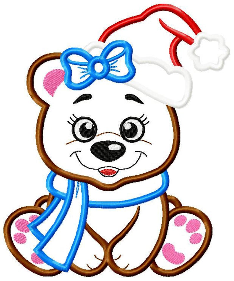 Christmas applique embroidery designs teddy bear applique  etsy Christmas applique embroidery designs teddy bear applique  etsy
