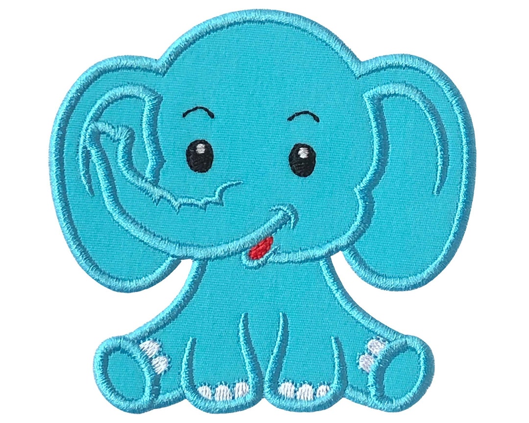 Baby Elephant Applique Design Elephant Machine Embroidery Designs for