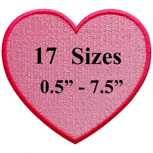 Heart Embroidery Design N5- 17 sizes - Small Heart Fill Stitch Embroidery Design - Valentine Day Embroidery Design-Machine Embroidery Design