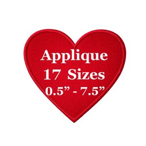 Heart Applique Design - 17 sizes - Valentine Day Embroidery Applique Design - Heart Applique Embroidery Design - Machine Embroidery Design.