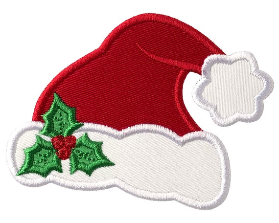 Santa hat applique design christmas applique embroidery  etsy Santa hat applique design christmas applique embroidery  etsy