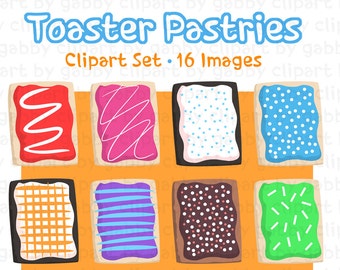 Toaster Pastries Clipart, Clip Art