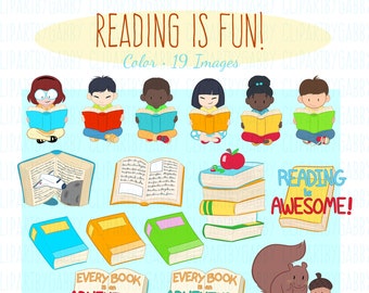 School, Reading and Books Clipart, Clip art