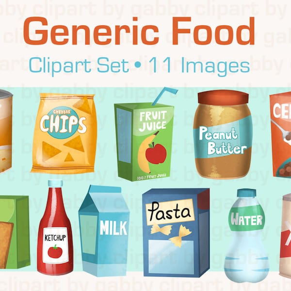 Generic Food Clipart, Clip art