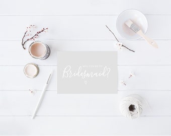 Will You Be My Bridesmaid Card