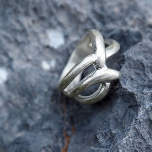 Verena | Sterling Silver Ring, minimal ring, statement ring, silver jewelry, contemporary jewelry, dainty ring, geometric ring