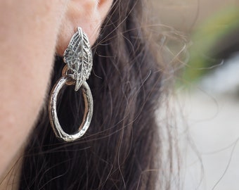 Ivy | Earrings, silver earrings, otanical earrings, leaf earrings, kinetic earrings, statement jewelry, nature jewelry