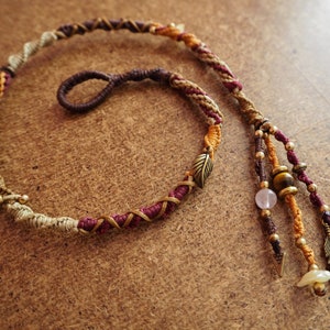 Clementine | Macrame Hairwrap, Ateba, dreadwrap, hair jewelry, dread jewelry, festival accessories, festival jewelry, bohemian, hippie