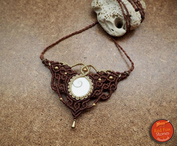 Etsy macrame necklace best sale