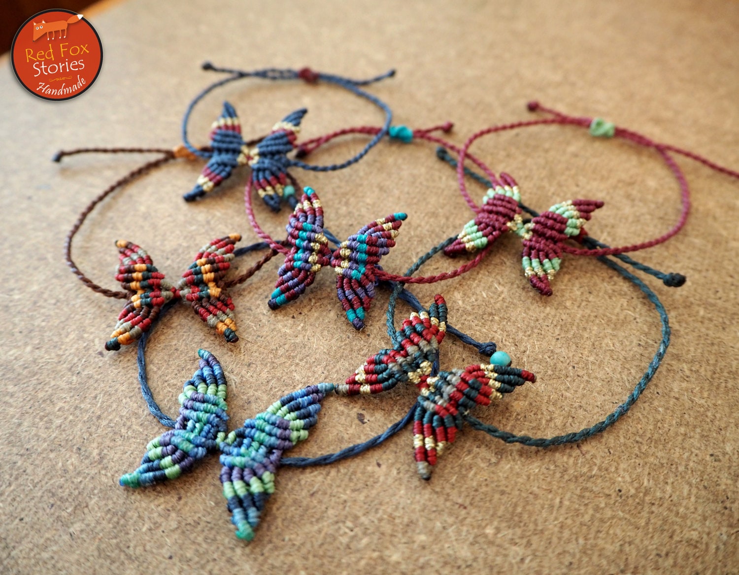 Macrame cheap butterfly bracelet