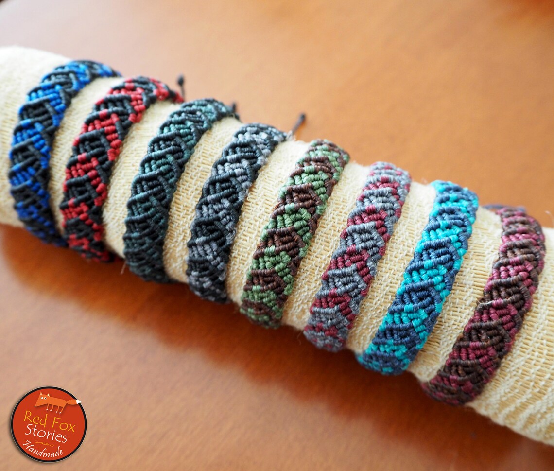 Macrame Bracelet Unisex Bracelet Men Macrame Jewelry Etsy