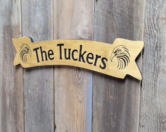 Custom Quote Hand Carved Wooden Name Sign | Custom Artwork Cabin Man Cave Bar Decor
