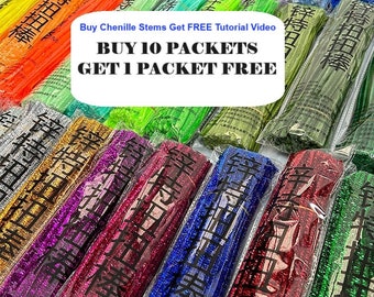 100pcs glitter Chenille stems, art pipe cleaner 6mm, 100pcs pipe cleaner, chenille stems, 30cm pipe cleaner, glitter pipe cleaner