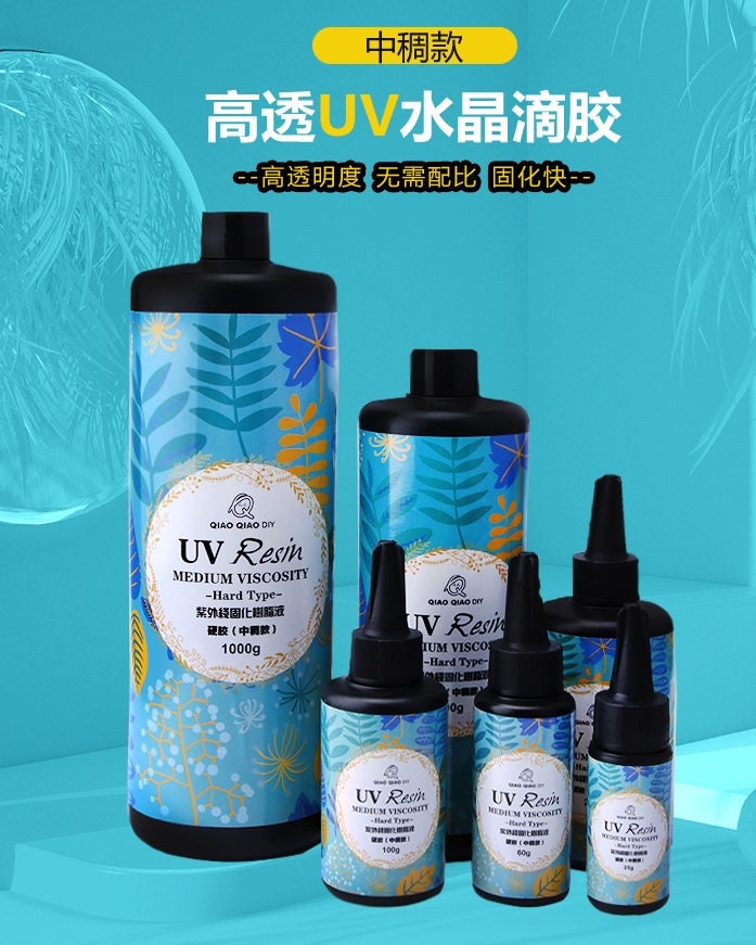 UV Resin and UV Light, Resin Beginner Kit 100g Uv Resin With Uv