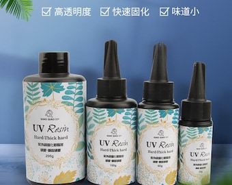 Thick Hard UV Resin | Clear, Fast Curing, DIY Jewelry - (25g/60g/100g)