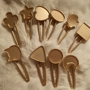 Kitty Hair Clip | Star hairclip | Hair pin | Heart shape hair pin | Hair accessories | Hair craft | Square hair pin | Moon hair pin