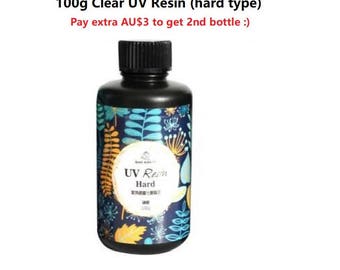 100g Clear Hard Type UV Resin: Fast Curing