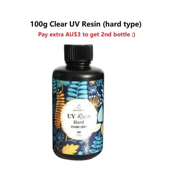 Color Burst Colored UV Resin Kit Hard Type 10 - 25g Bottles - 250g Total