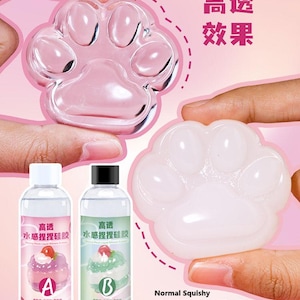 Transparent squishy silicone liquid, DIY Squishy, Squishy liquid, Squishy rubber silicone
