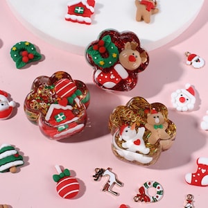 Christmas confetti | Christmas flakes | Resin confetti | UV resin embellishment | UV resin | Resin craft
