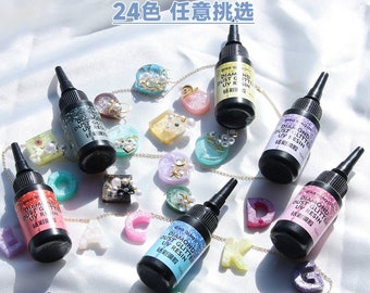 Resina UV com glitter para joias e artesanato (10ml)