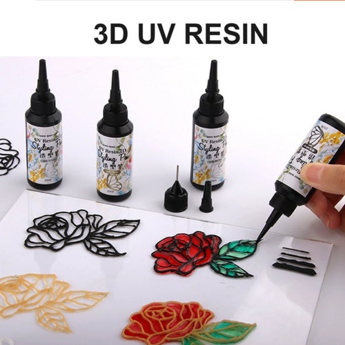 Résine UV 3D | Peinture coiffante pour oeuvre d'art en résine