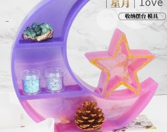Moon & Star Display Set Mould | 3D Organizer Mould