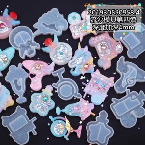 Candy cart shaker moulds | Silicon mould | uv resin mould | Shaker moulds | Unicorn | Sakura