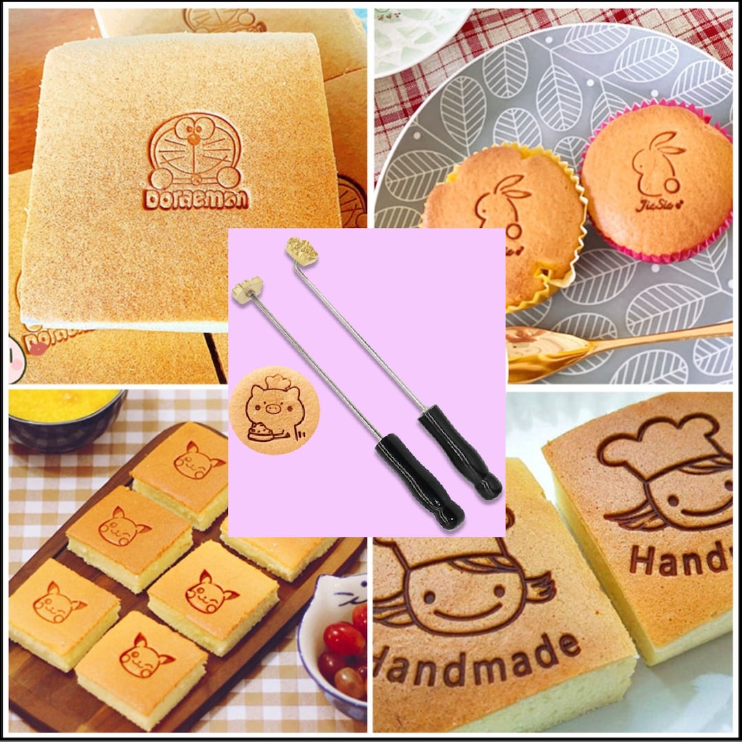 Custom Cake Metal Stamp Cake Iron Stamp Heat Emboss Stamp Food Metal