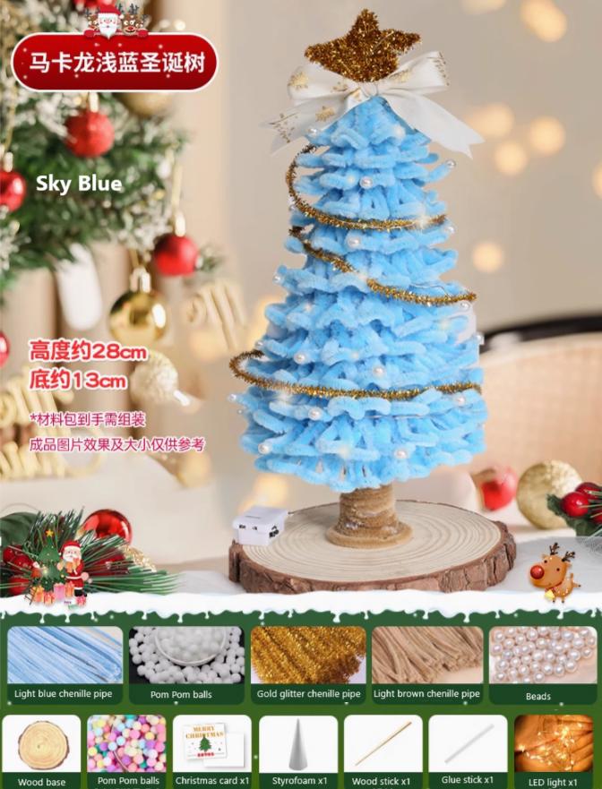 Scovolini Per Alberi Di Natale Fai-da-te – Kit Decorativo Verde, Per Creare Addobbi Natalizi Artigianali