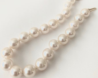 6.5 Akoya Pearl Bracelet-14K Gold Clasp-AAA-Small Pearls- Ready to Ship-Saltwater Pearls