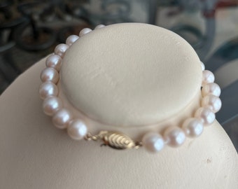 Akoya 7-7.5 Pearl Bracelet-AAA-14k- Ready to Ship-Authentic