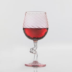 Bicchiere da vino in vetro borosilicato soffiato a mano: articoli per bevande fatti a mano