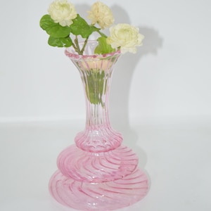 Handmade glass vase  for décor -Handmade Home décor  -Hand painted glass