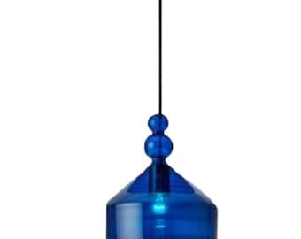 Unique Dangling Light Fixture - Hand-Blown Glass Pendant - Modern Kitchen Island Lighting - Hanging Lights for Bedroom