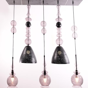 Blown glass chandelier ,handmade chandelier , blown glass lighting, art glass lighting, modern glass lighting, glass lights, ceiling lights