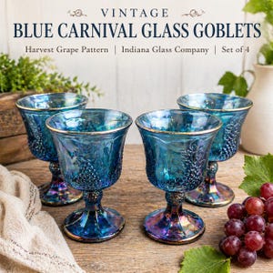Carnival Glass Wine Glasses - Etsy